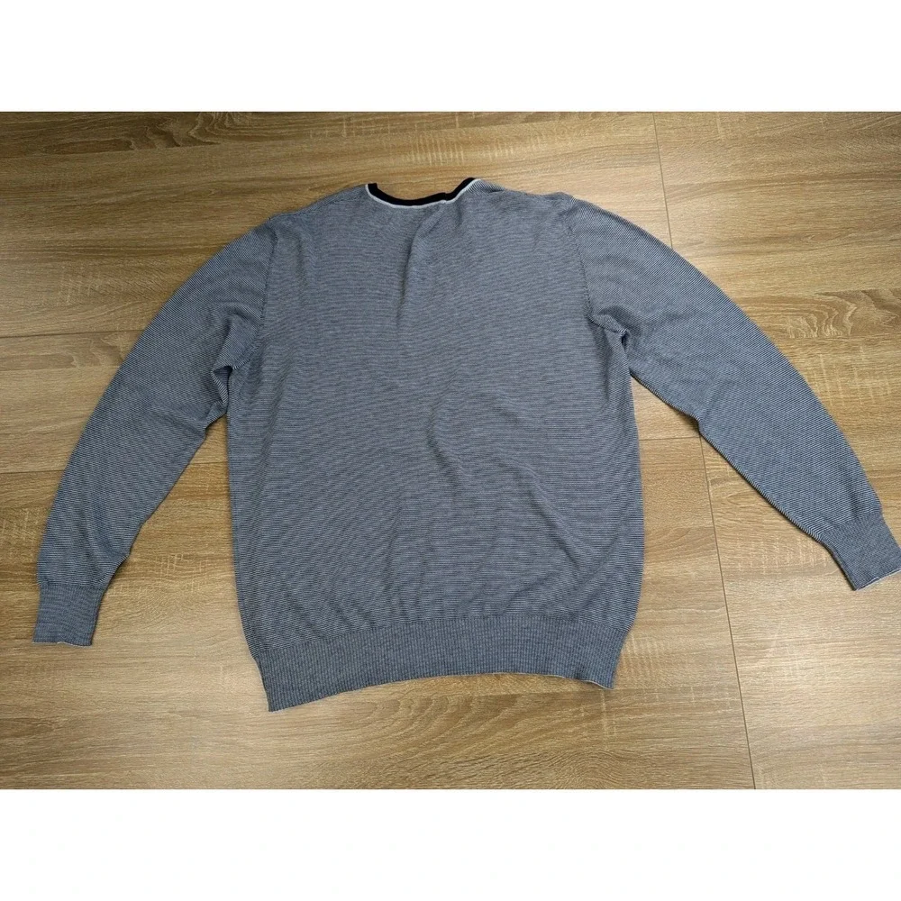 Canali Sweater Mens 54 Cotton Lightweight Knit Quiet Luxury Old Money Timeless